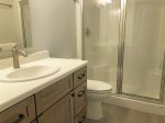 Second bathroom with walk in shower 